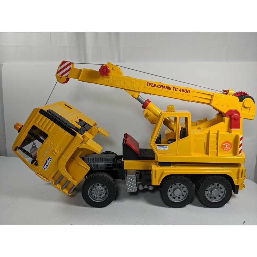 Bruder MAN TGA 41.440 Tele-Crane TC-4500 Construction Toy Truck Germany - Picture 7 of 11